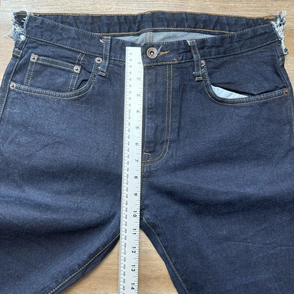 Ben Sherman Selvedge Jeans Men 32x33 Dark Indigo Denim Slim Fit Pants Streetwear